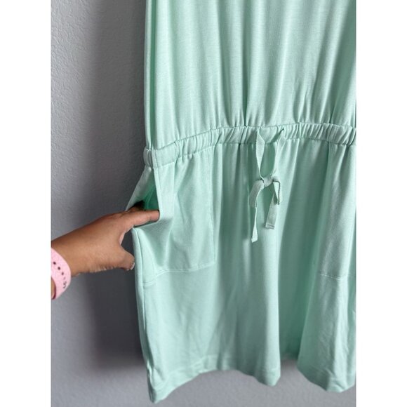 Lou & Grey Womens Medium Signaturesoft Lite Mint Crossover Back Pocket Dress NEW - Picture 7 of 14